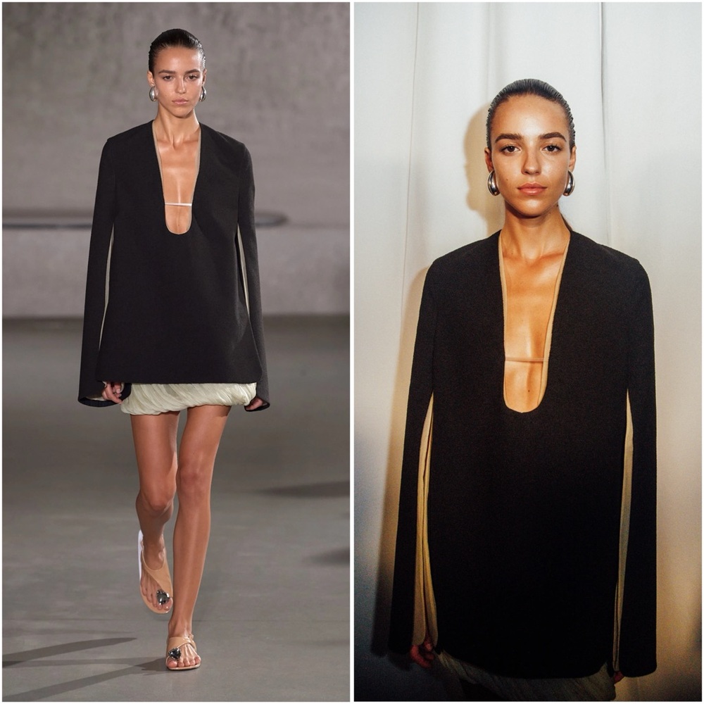 NWT Tory Burch STRETCH COTTON CREPE TUNIC $1,298 12 Runway
